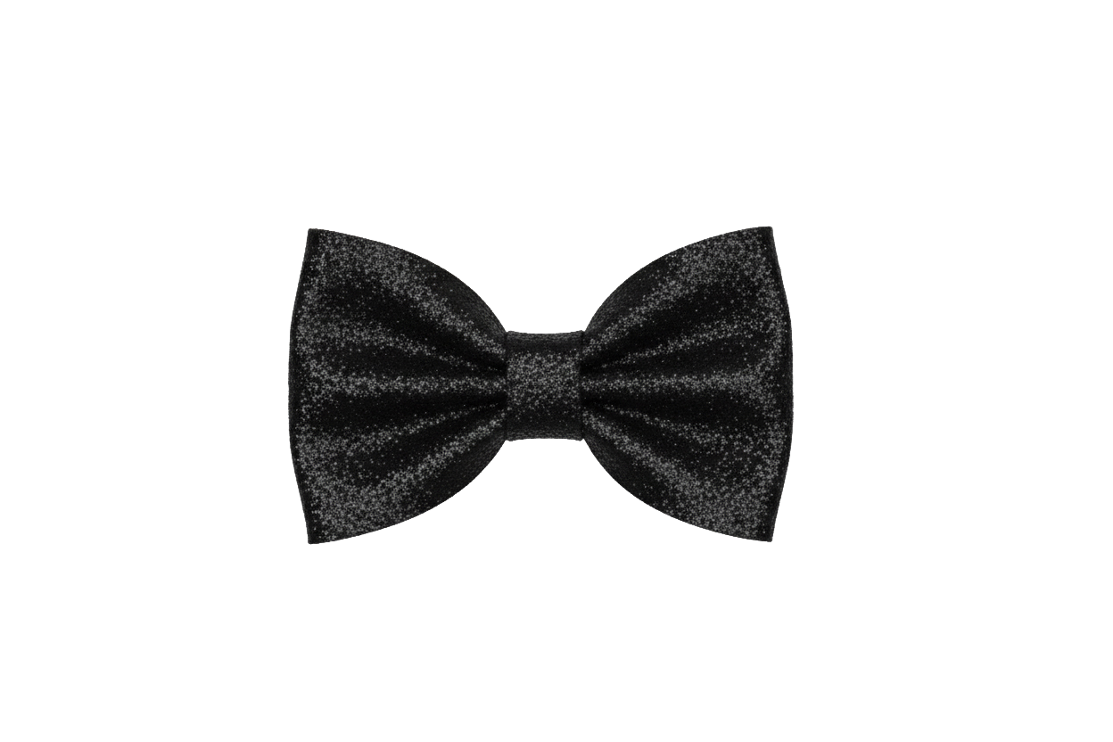 Just Ducky™ 4-Inch Glitter Bow - Black