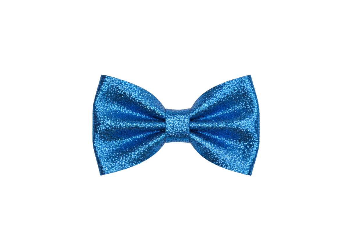 Just Ducky™ 4-Inch Glitter Bow - Blue