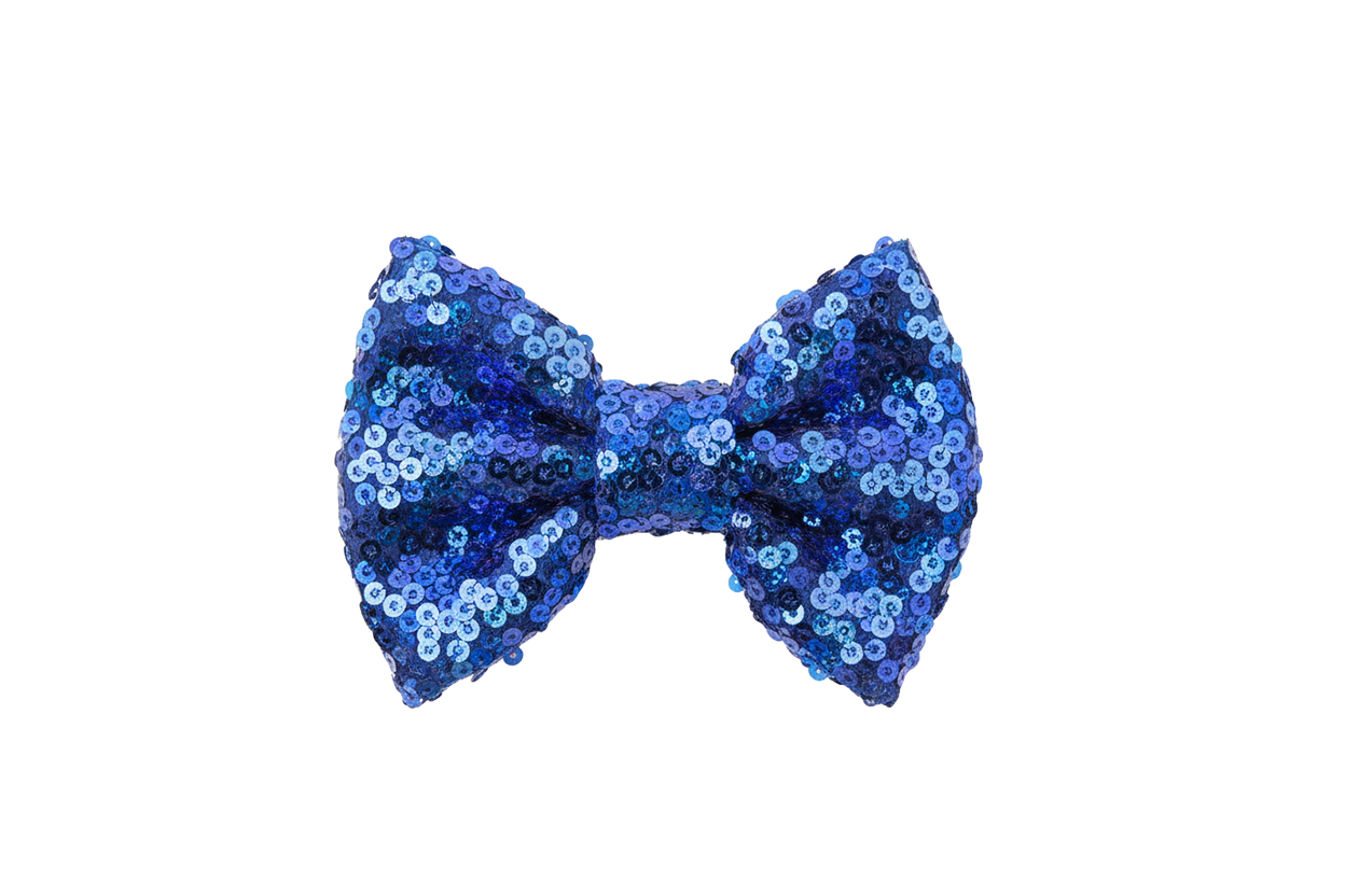 Royal Blue Sequin Bow