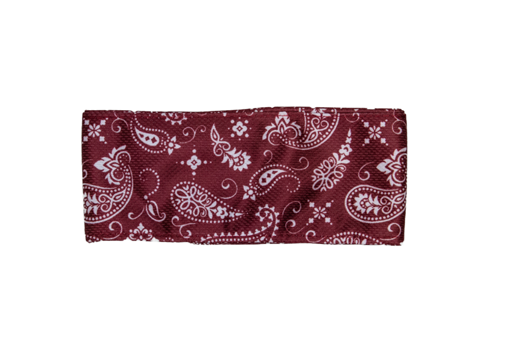 Paisley Bandana - Dark Red