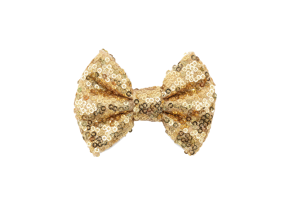Gold Sequin Bow