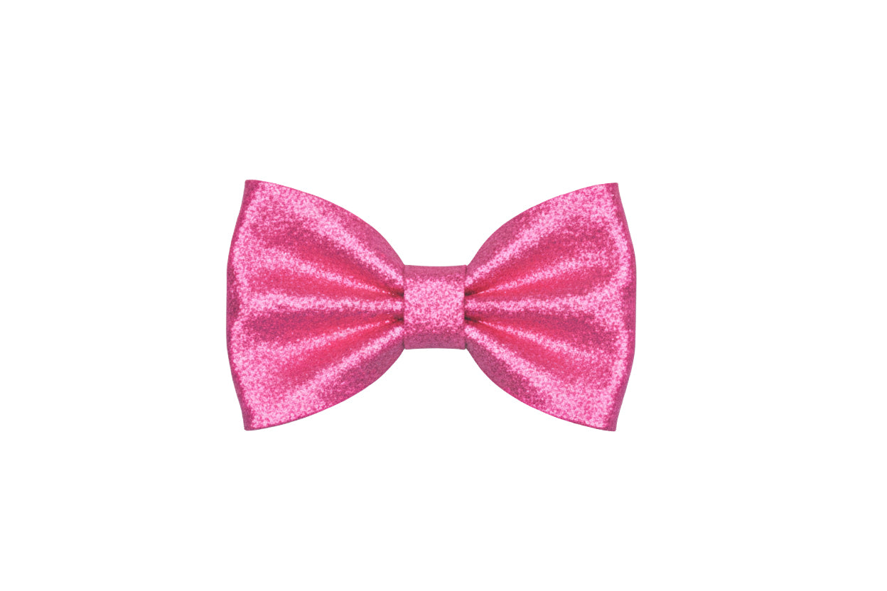 Just Ducky™ 4-Inch Glitter Bow - Pink