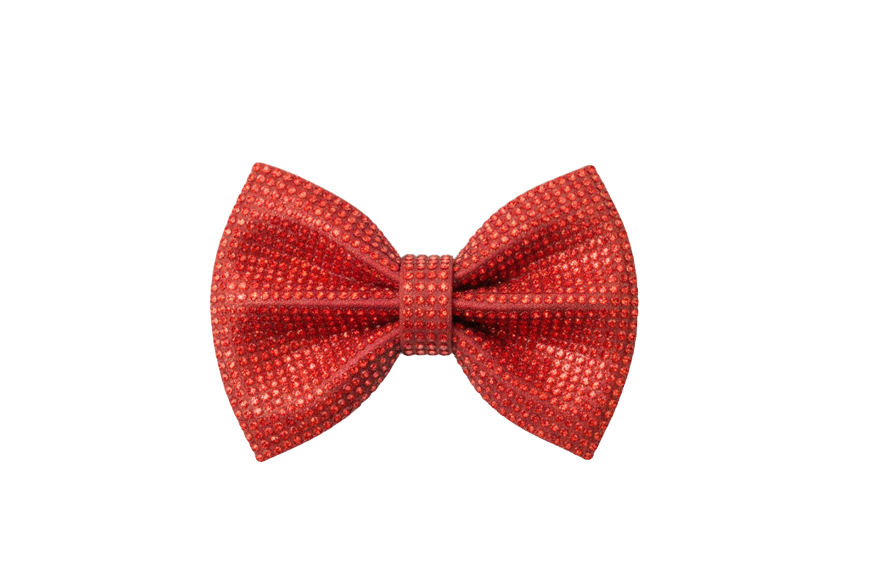 Red Rhinestone Bow