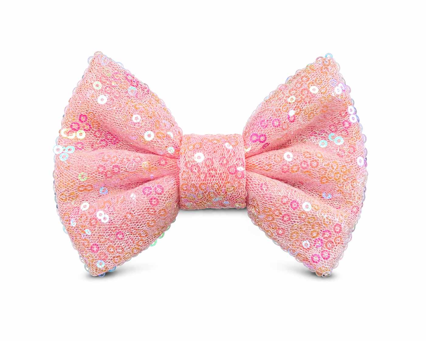 Light pink sequin duck bow – Just Ducky
