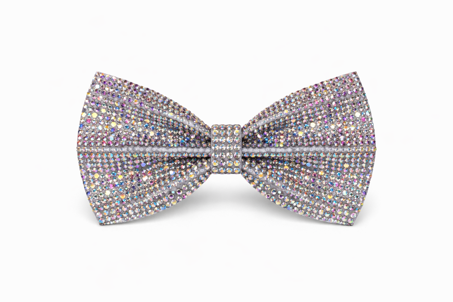 Iridescent Rhinestone Bow