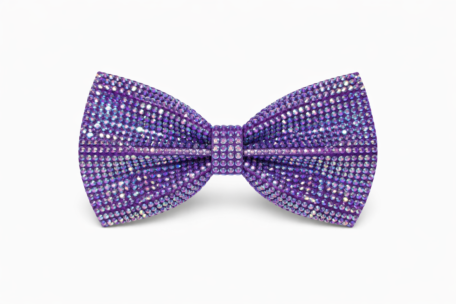 Purple Rhinestone Bow