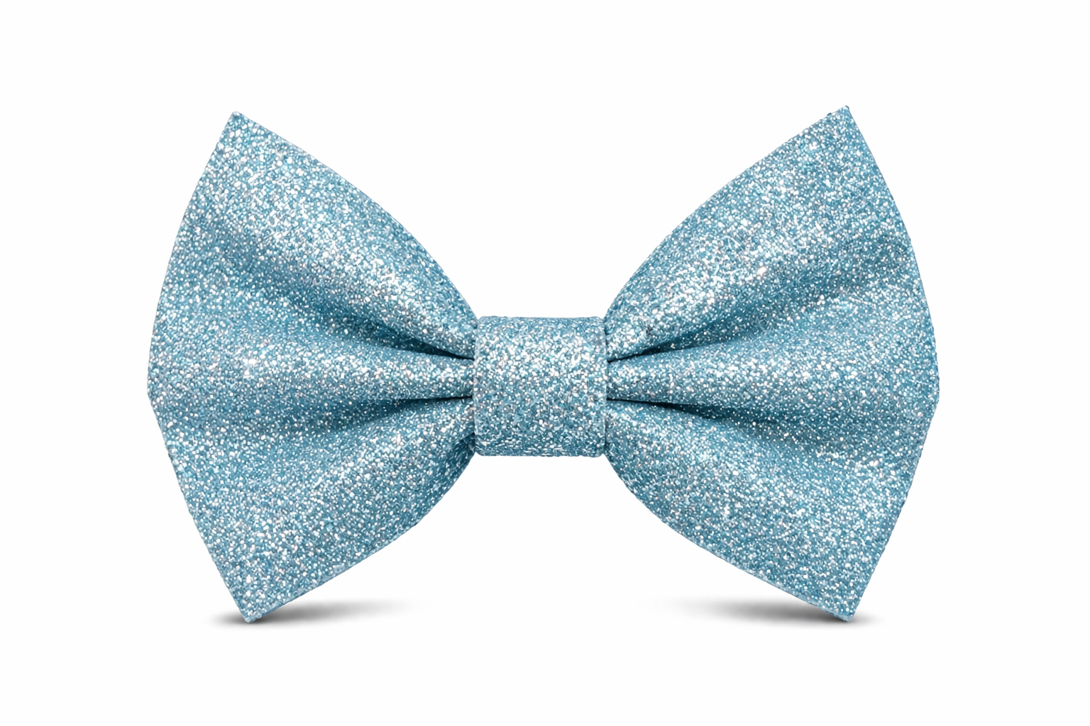 Ice blue glitter duck bow – Just Ducky