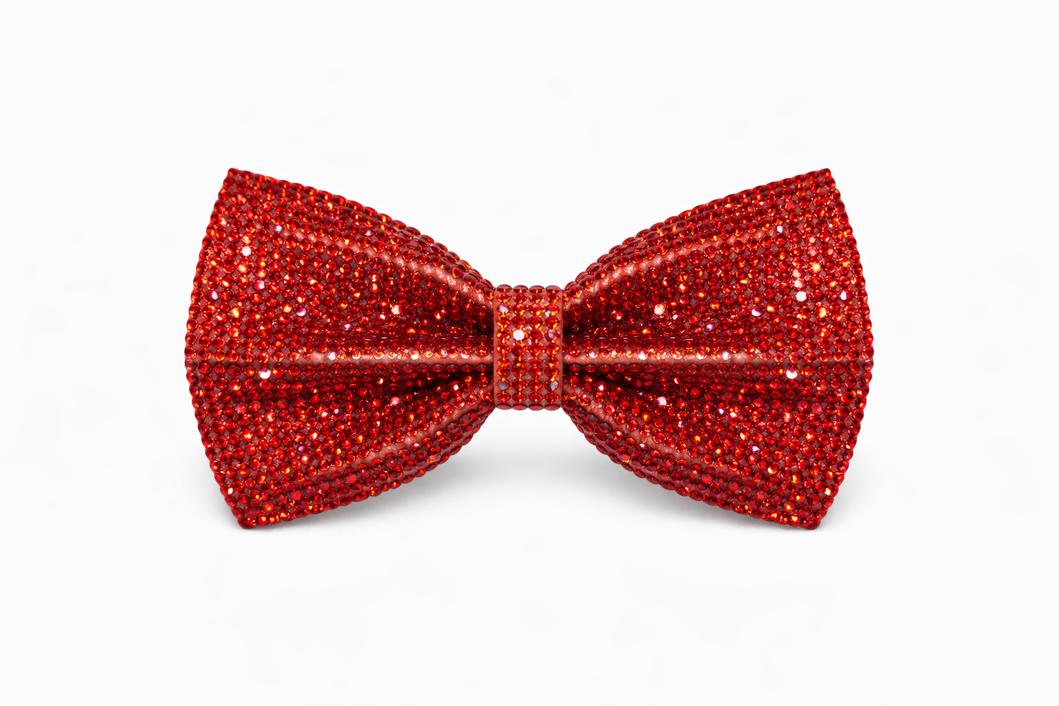 Orange Rhinestone Bow