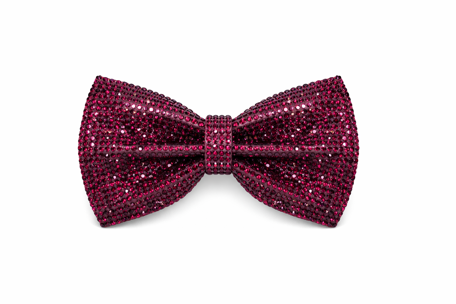 Maroon Rhinestone Bow