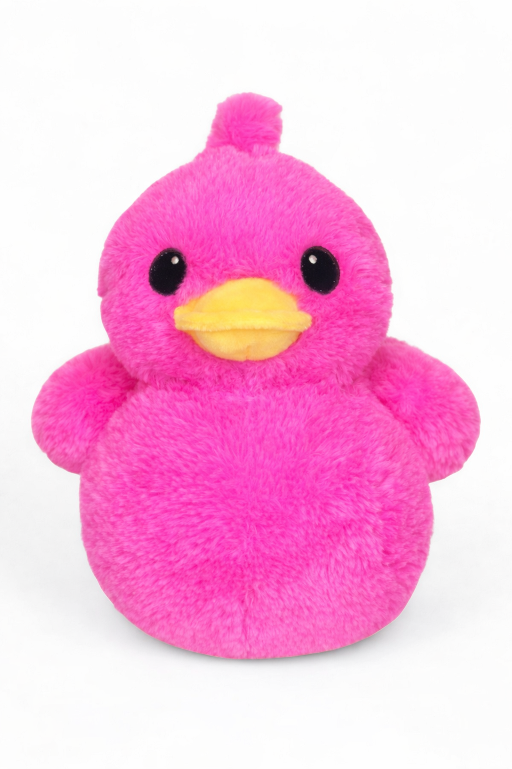 Neon Pink Plush Duck