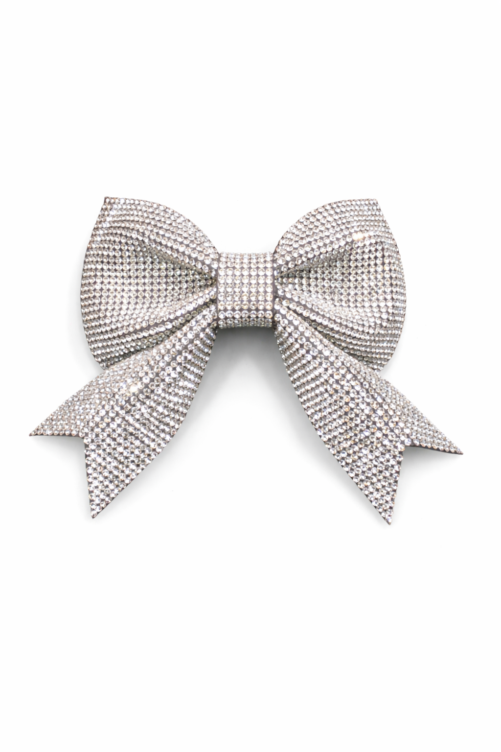 Silver rhinestone large duck bow – Just Ducky