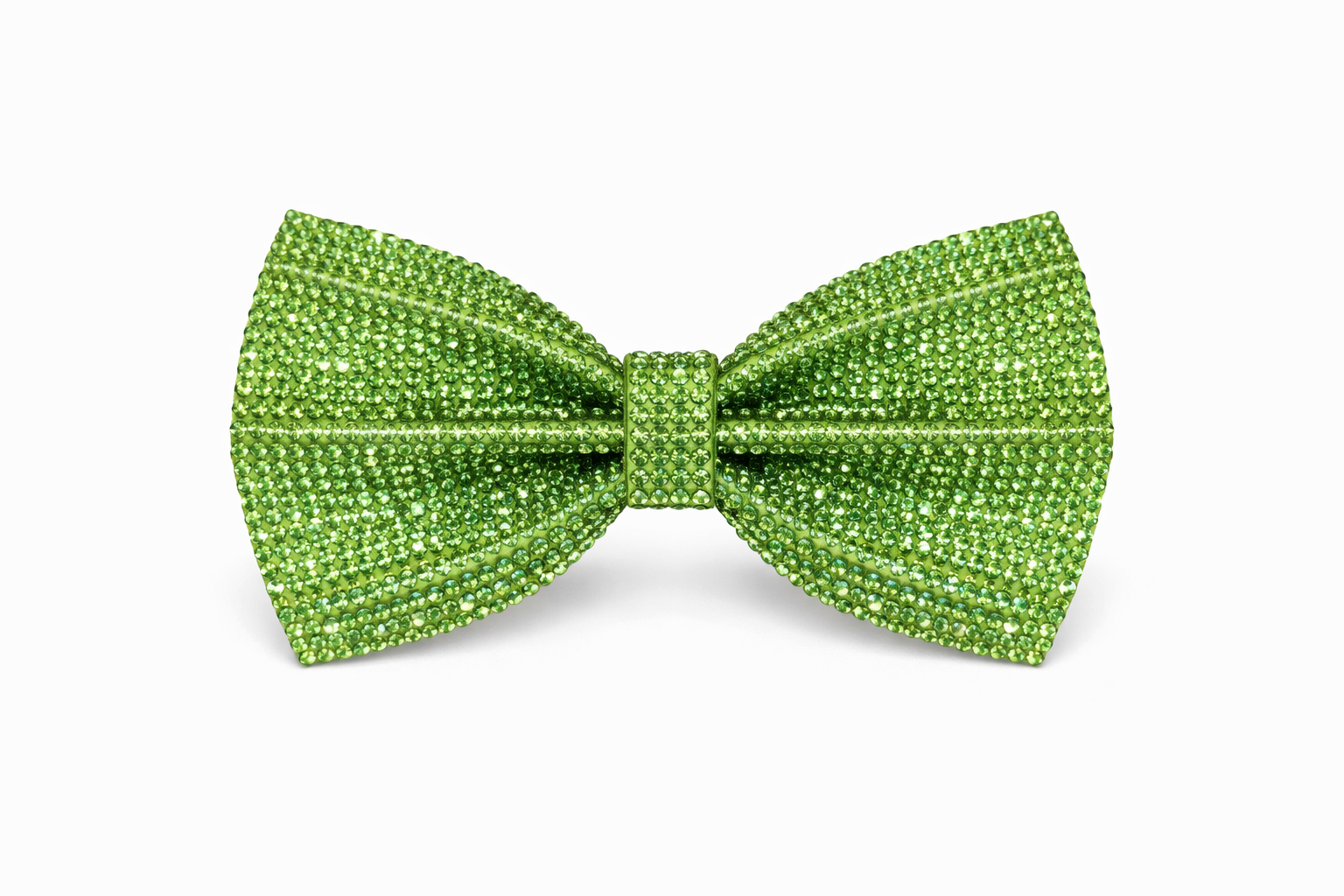 Green Rhinestone Bow
