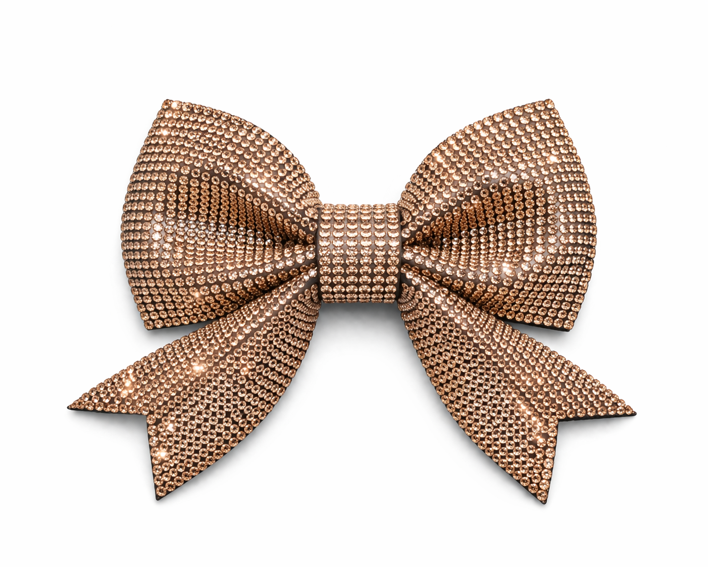Gold rhinestone large duck bow – Just Ducky