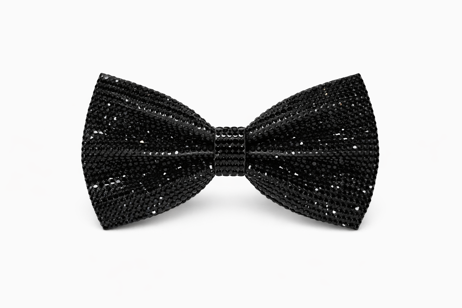 Black Rhinestone Bow