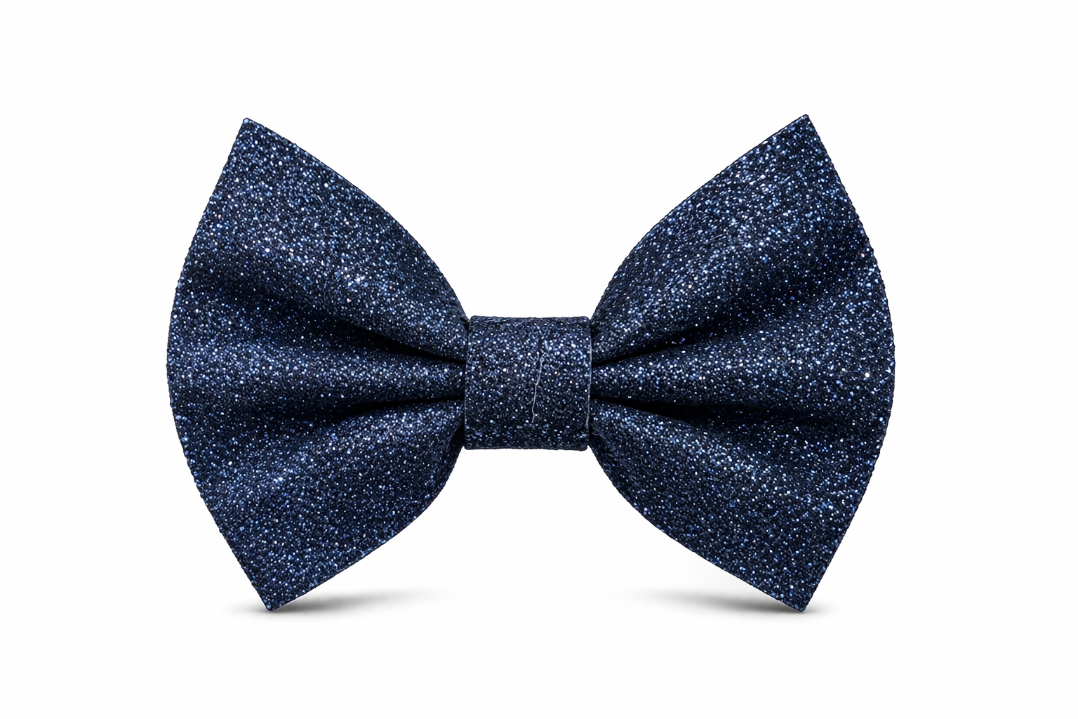 Navy blue glitter duck bow – Just Ducky