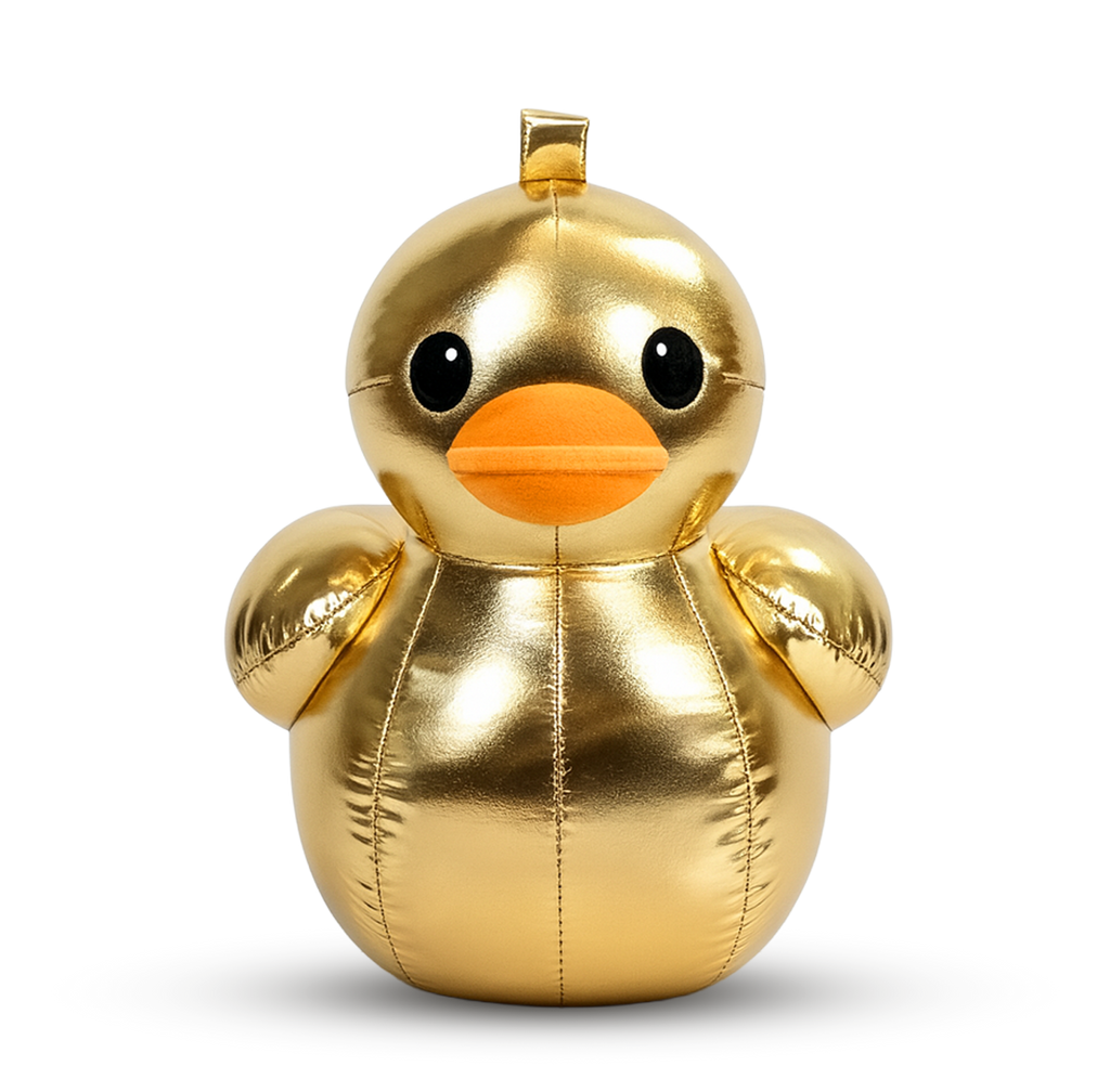 PRE-ORDER Gold Plush Duck