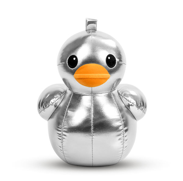 PRE-ORDER Silver Plush duck