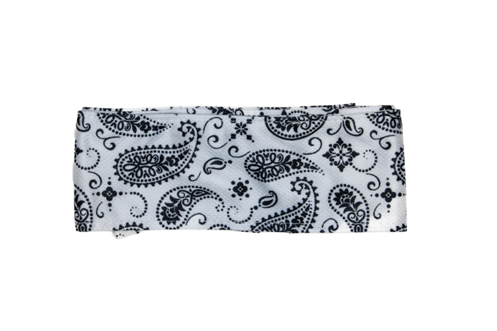 Paisley Bandana - White